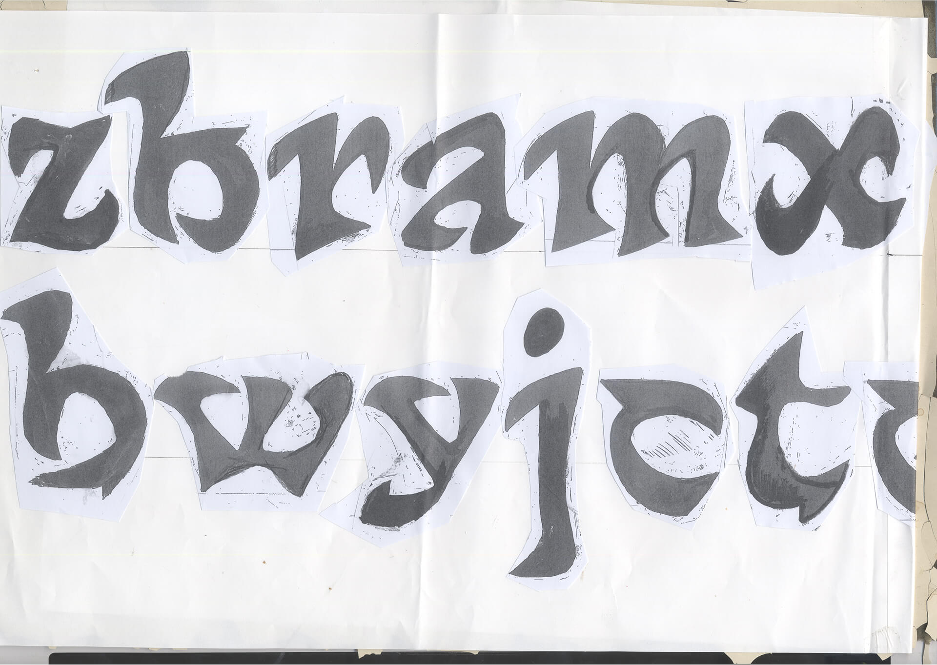 wild typeface shapes