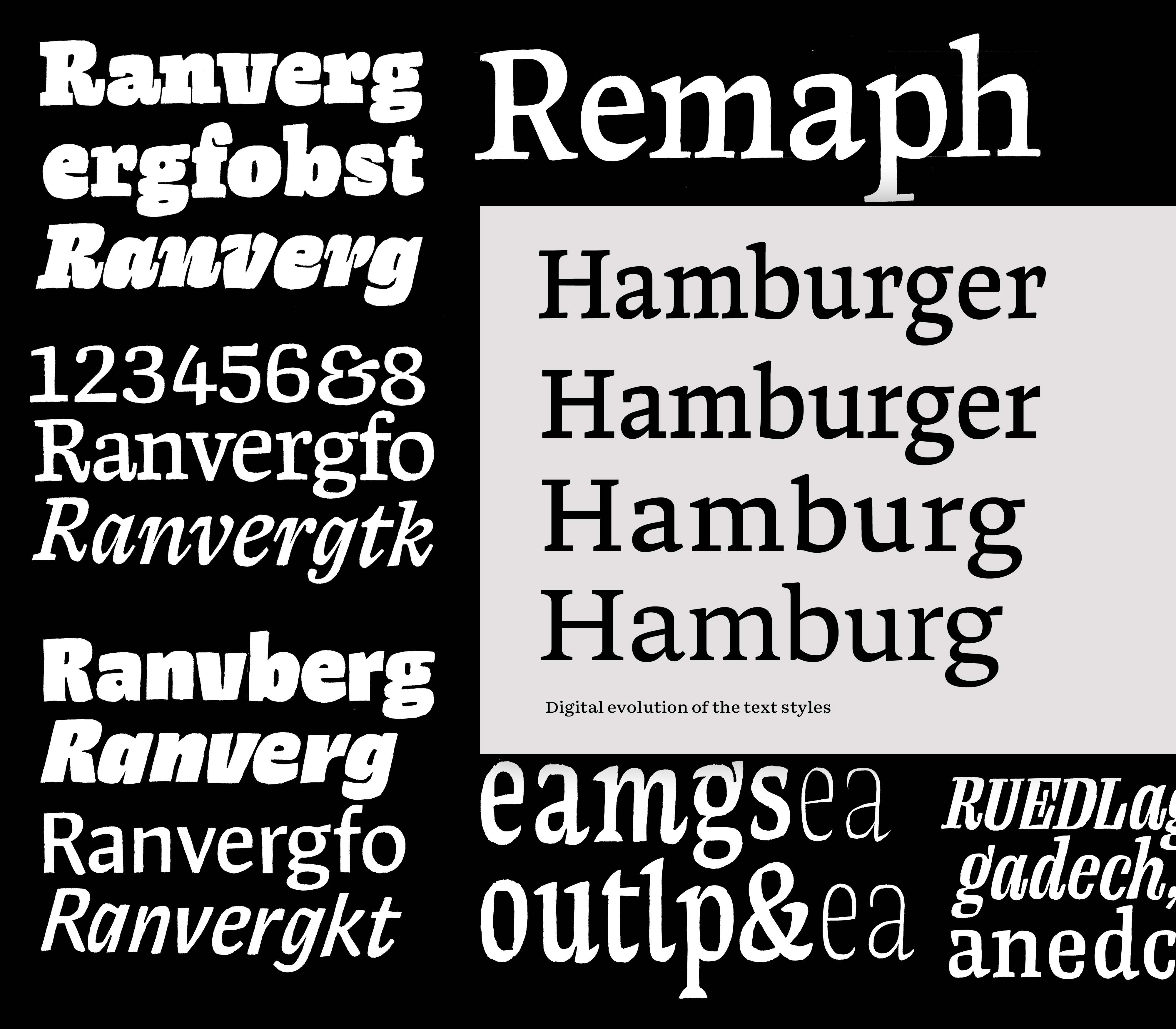text style sketches
